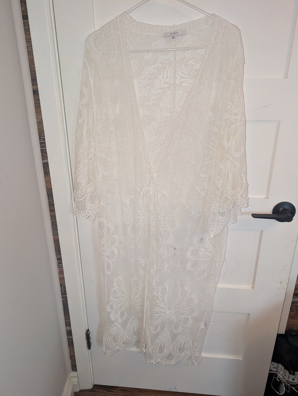 cleo White Lace Overlay Top